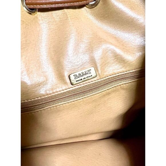 BALLY Macadam Pattern Shoulder Tote Bag - Picture 3 of 14